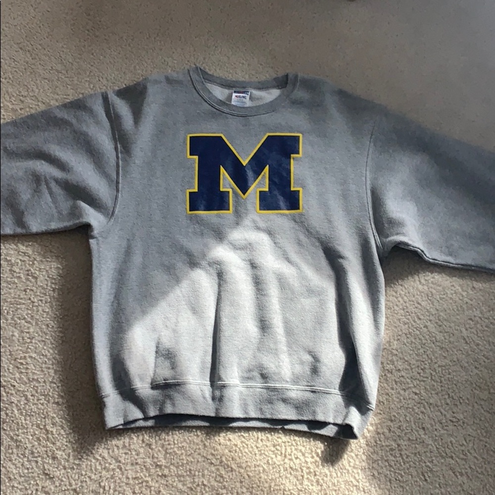 Gray Michigan Sweatshirt